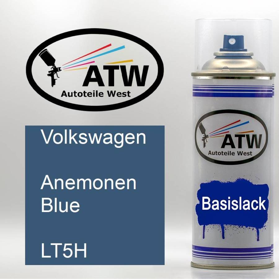 Volkswagen, Anemonen Blue, LT5H: 400ml Sprühdose, von ATW Autoteile West.